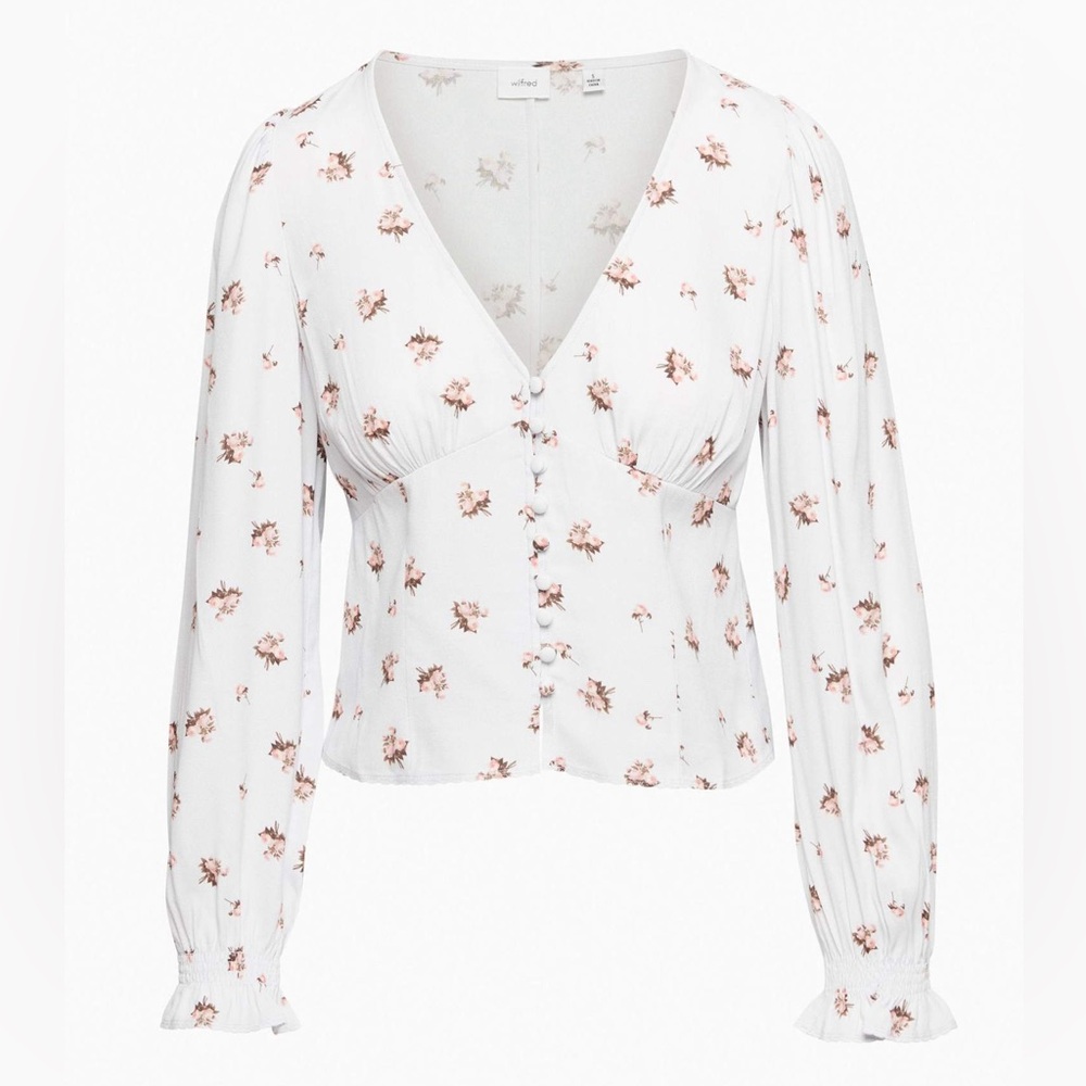 NWT Wilfred Spellbound blouse in Frozen Grey size Large